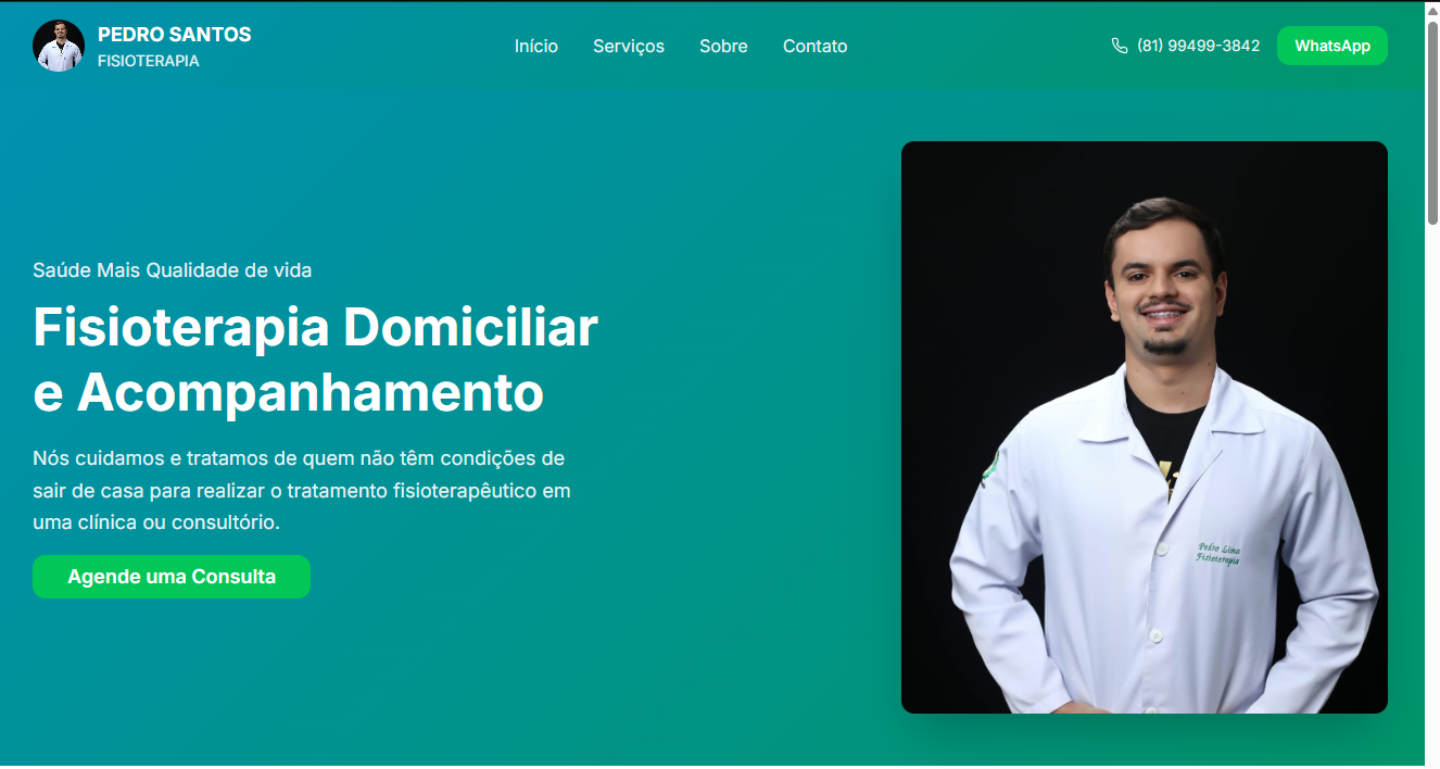 Landing Page Fisioterapeuta